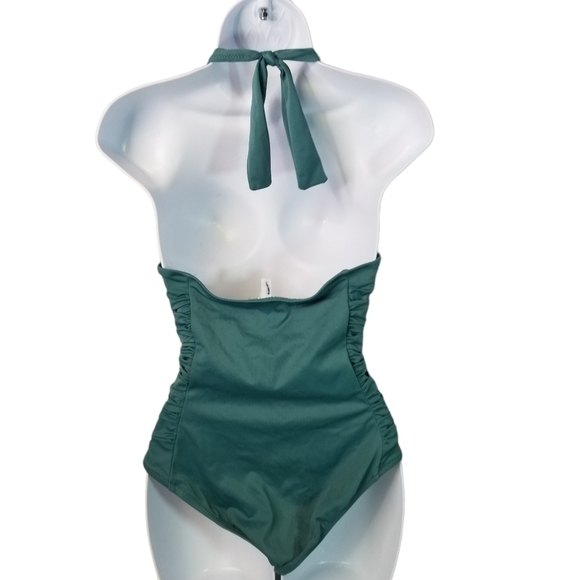 J. Crew ruched halter one piece swimsuit - Picture 2 of 8